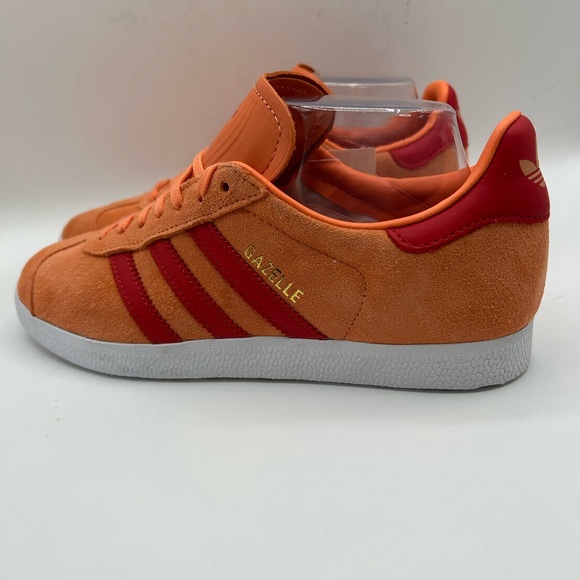 RARE NWT Adidas Gazelle ‘Orange Red' EF6503 The Originals W 7.5 M 6 - Picture 5 of 16